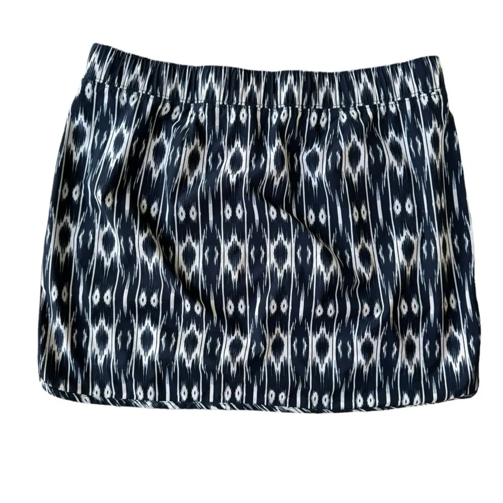 Athleta Womens Reflection Stretch Skirt with Drawstring Waist‎ Geometric Print L